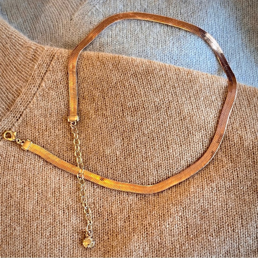 Baublebar rose gold colored necklace